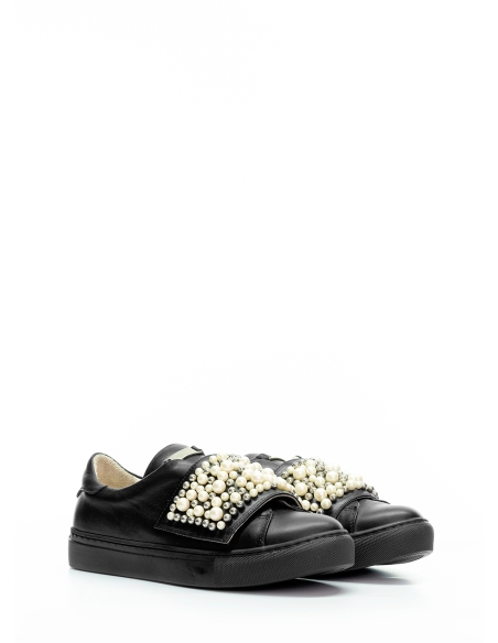 Nemesis Genuine Leather Women's Sneakers Black