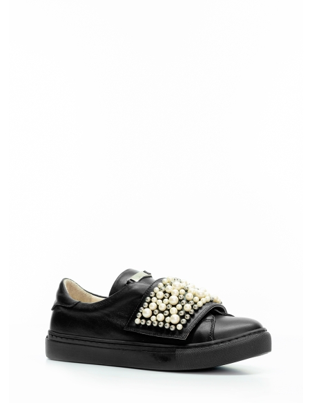 Nemesis Genuine Leather Women's Sneakers Black