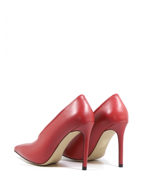 Agnes Genuine Leather Women's Stiletto Red