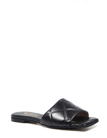 Renee Genuine Leather Women's Slippers Black