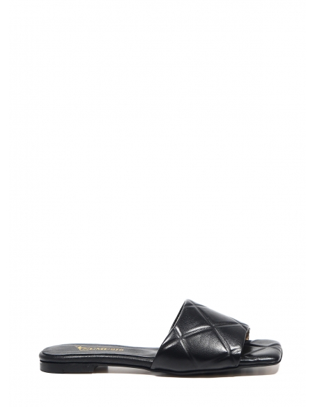 Renee Genuine Leather Women's Slippers Black