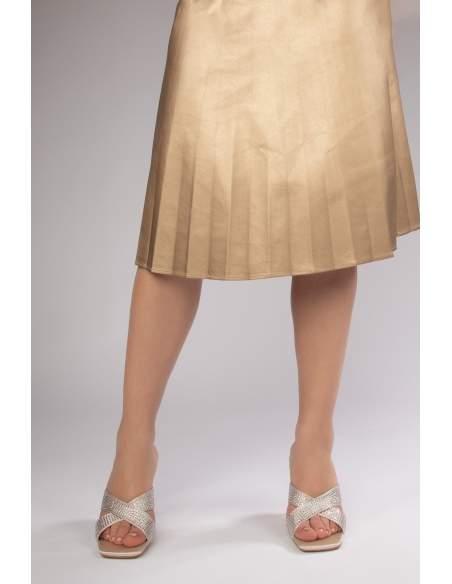 Cinderella Women's Heeled Slippers Beige Stone