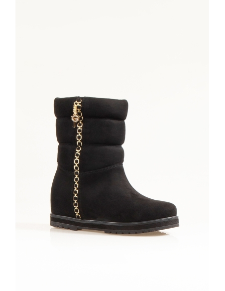 Nemesis Women's Wedge Sole Boots Black