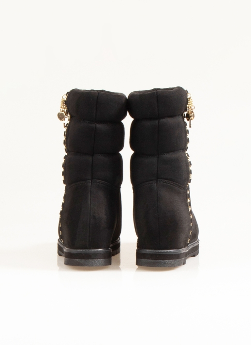 Nemesis Women's Wedge Sole Boots Black