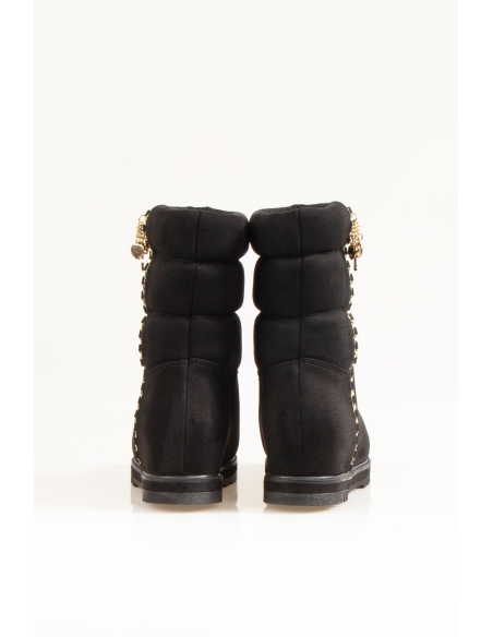 Nemesis Women's Wedge Sole Boots Black