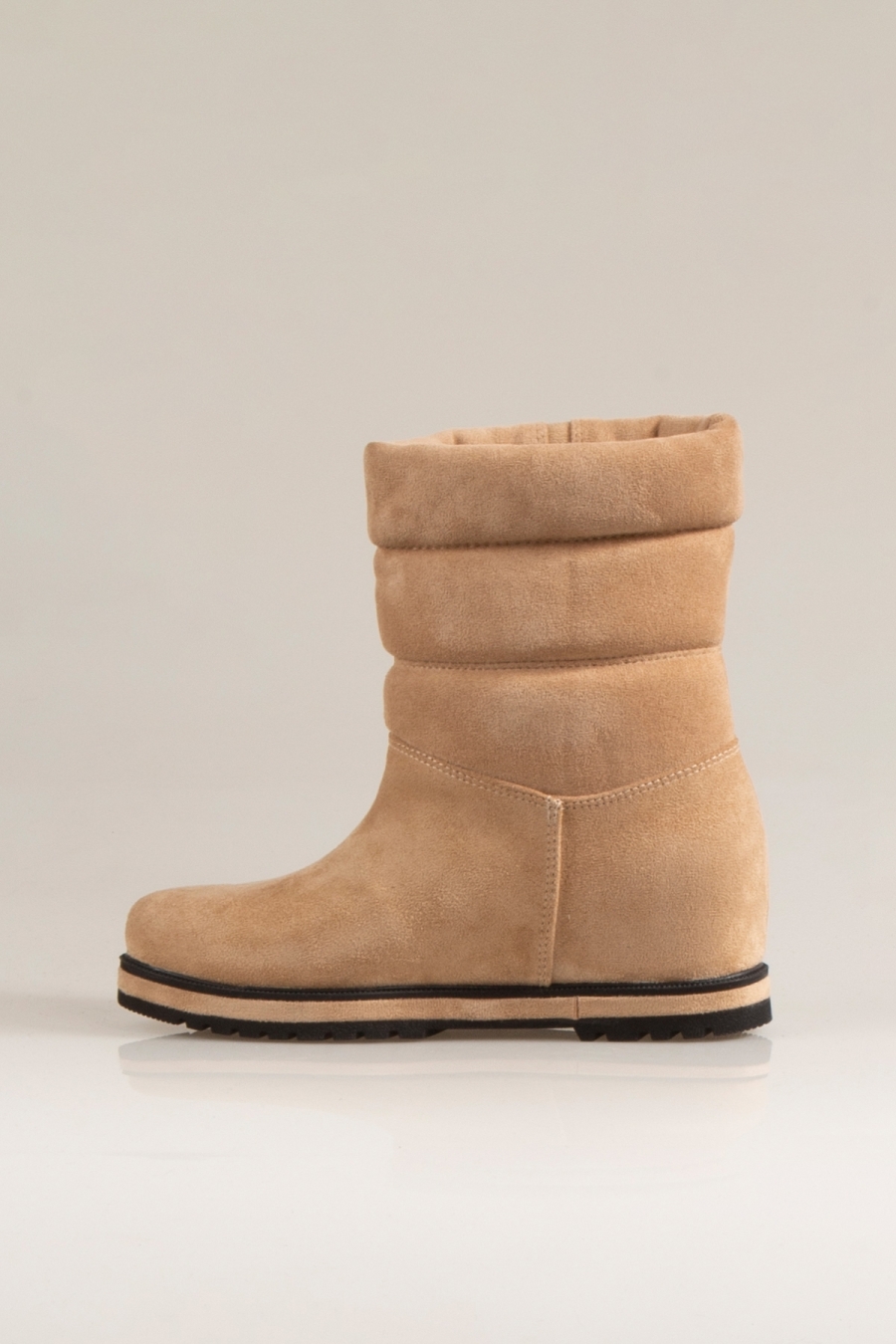 Nemesis Women's Wedge Sole Boots Beige