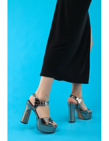 Isabella Women's Platform Heeled Shoes Smoked