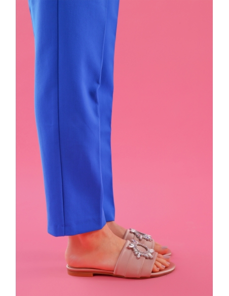 Mirela Kadın Terlik Bej Saten
