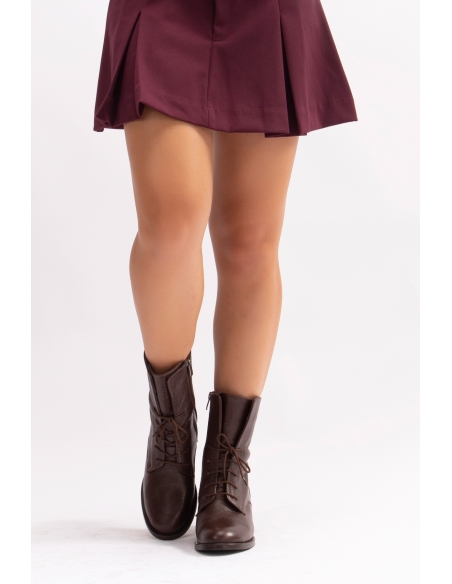 Mandy Real Leather Women's Boots Brown