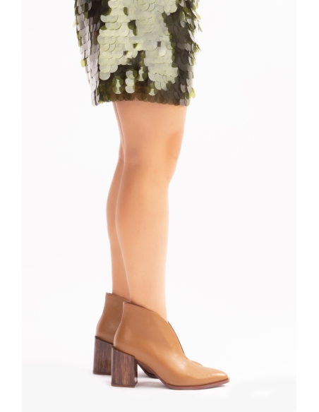 Rosita Genuine Leather Women's Boots Tan Leather