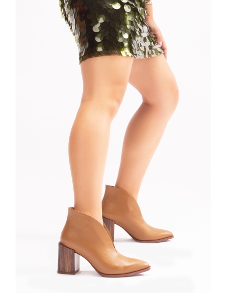 Rosita Genuine Leather Women's Boots Tan Leather