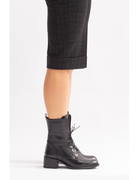 Mandy Real Leather Women's Boots Black
