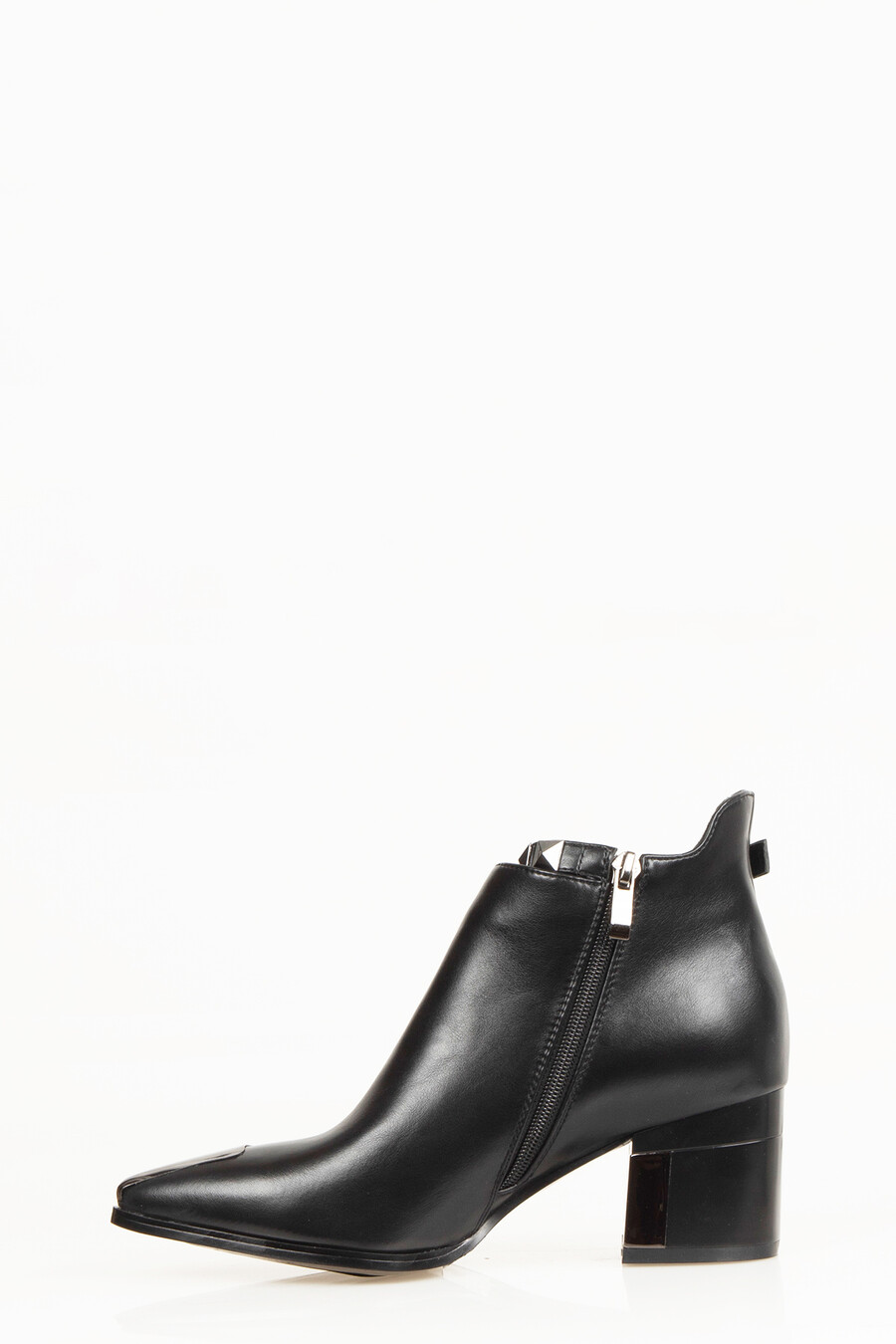 Marlo Women's Zipper Heeled Boots Black