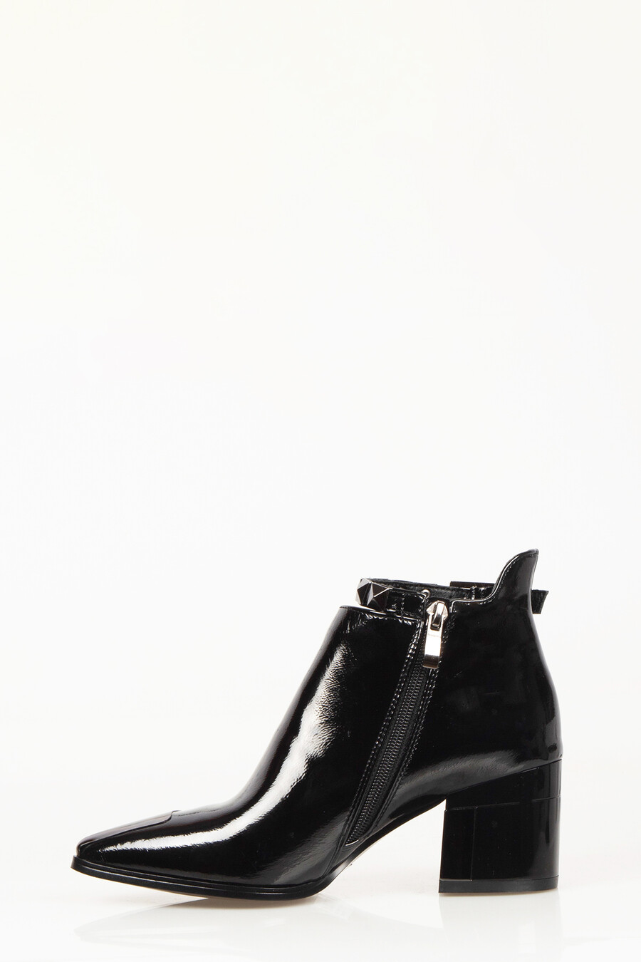 Marlo Women's Zipper Heeled Boots Black