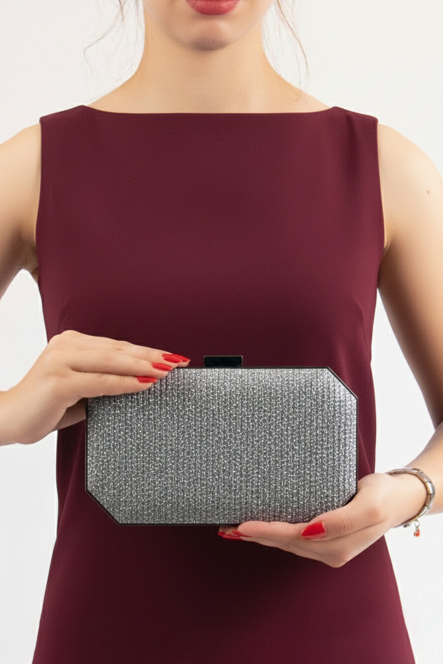 Ruty Women's Evening Clutch Bag Nikel...