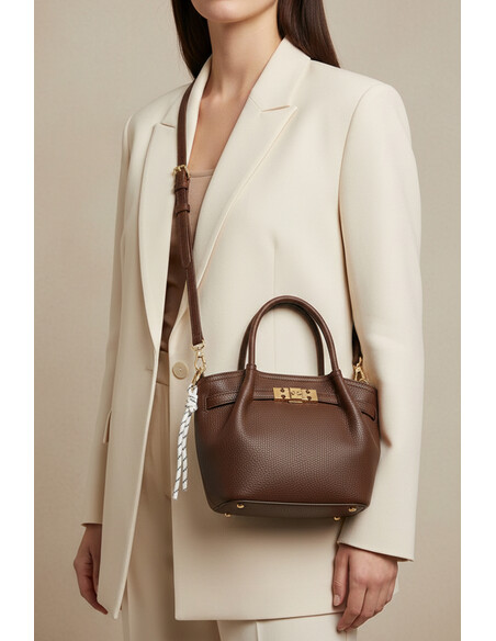 Fergus Women’s Handbag Brown Floater Zippered