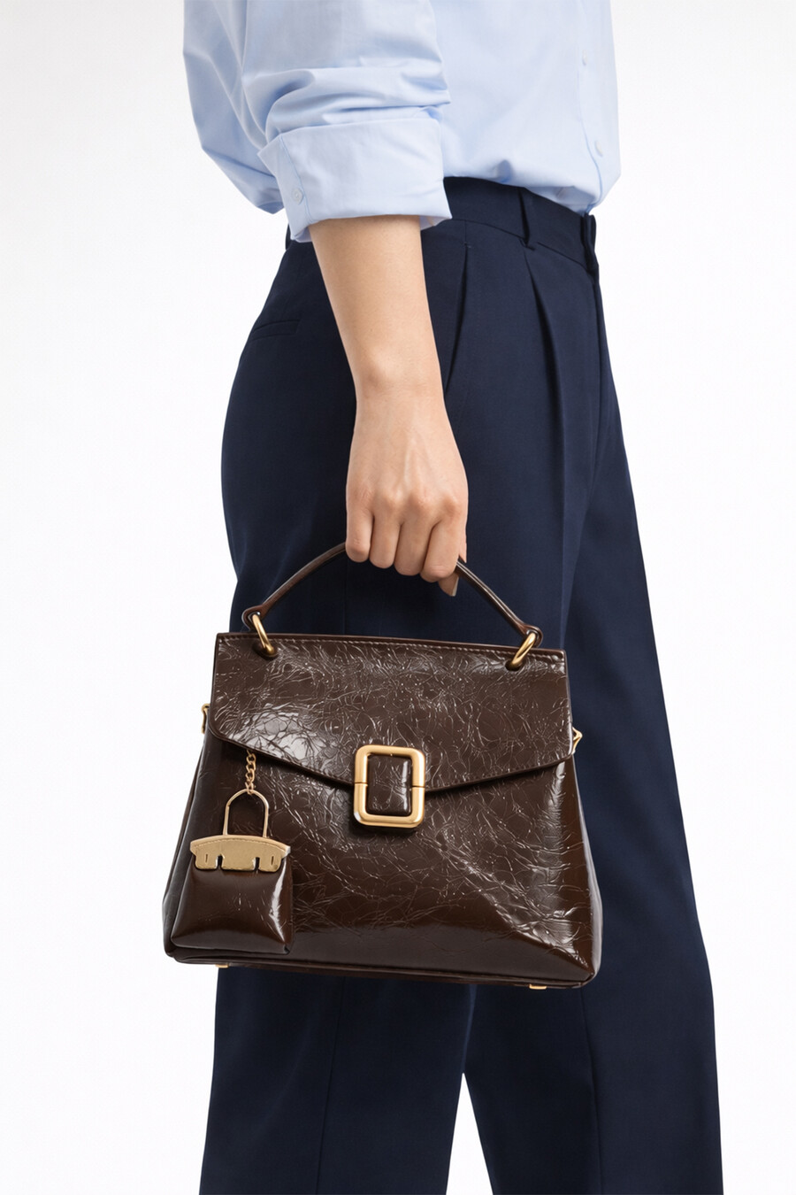 Marsali Women’s Handbag Brown Shiny...