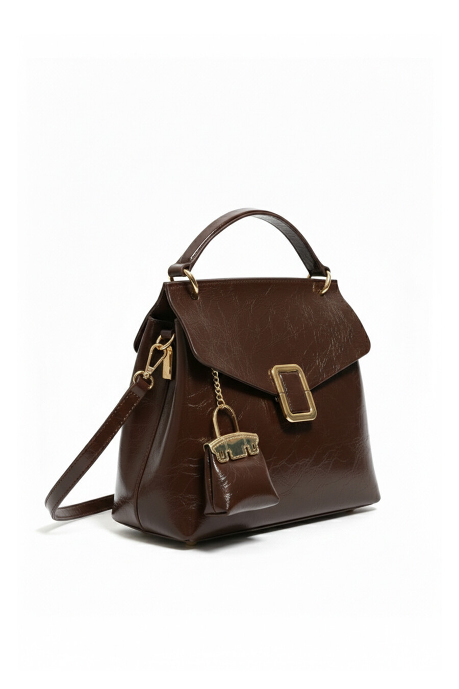 Marsali Women’s Handbag Brown Shiny...