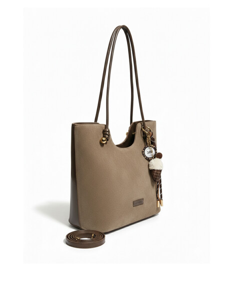Bernelle Women’s Shoulder Bag Mink Suede