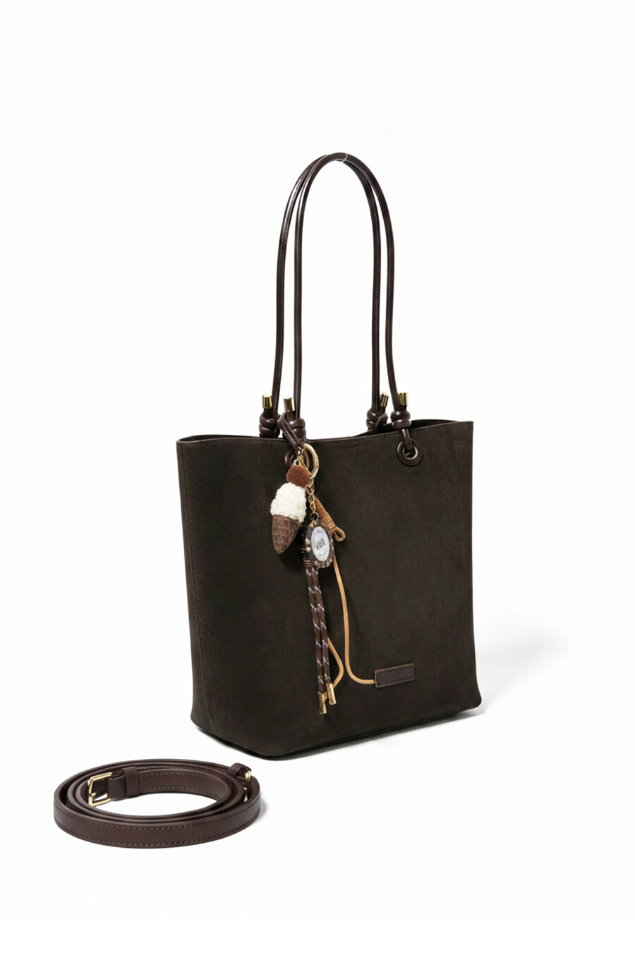 Blair Women’s Shoulder Bag Brown Suede