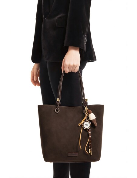 Blair Women’s Shoulder Bag Brown Suede