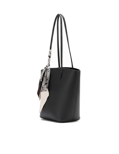 Dorina Women Shoulder Bag Black Scarf Detail