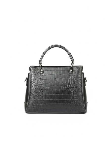 Daphne Women’s Hand & Shoulder Bag Black Croco