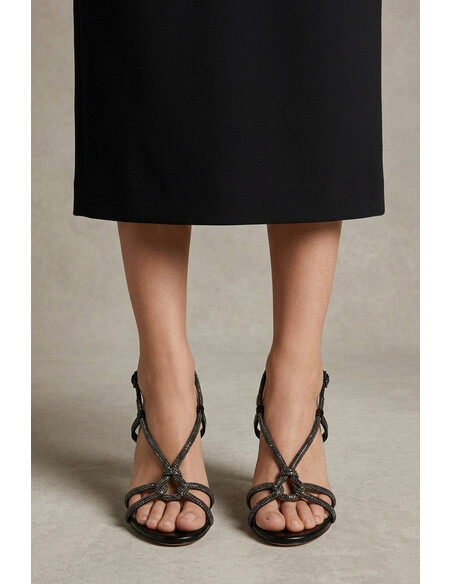 Sasha Women's Heeled Sandals Black