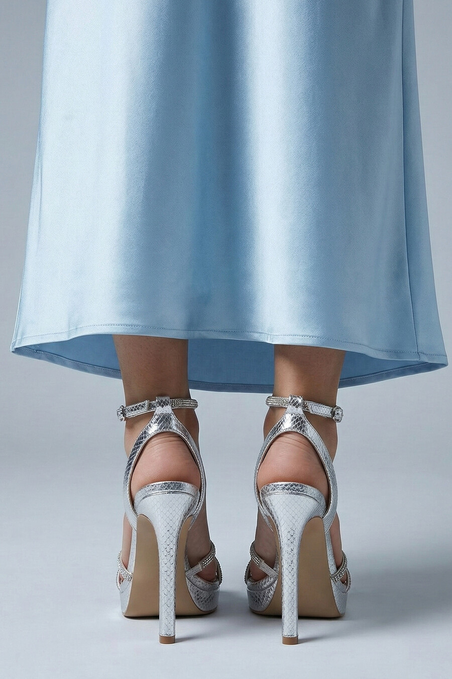 Sarah Silver Platform Crystal...