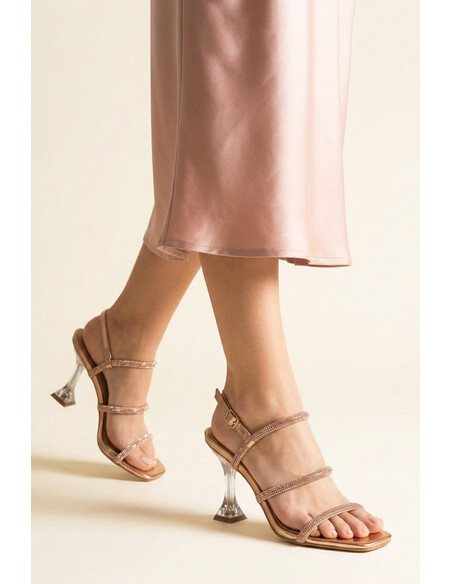 Sihana Women's Heeled Sandals Rose Dore