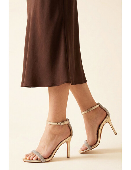 Sofia Women's Heeled Sandals Gold