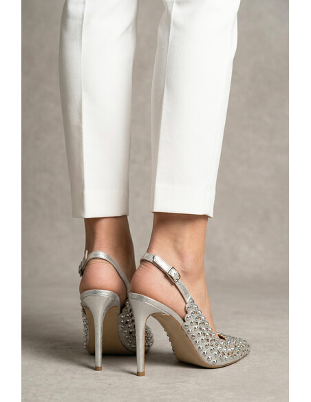 Sakura Women's Heeled Sandals Silver