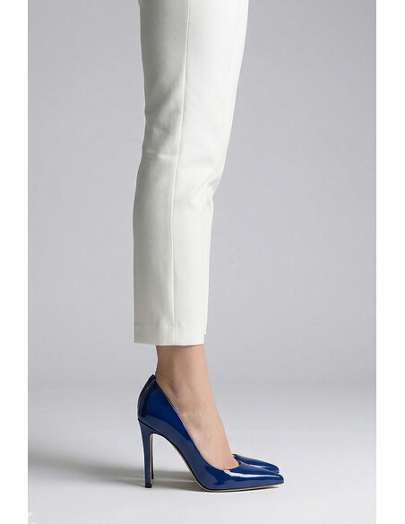 Nemesis Genuine Leather Women's Stiletto Blue Patent Leather