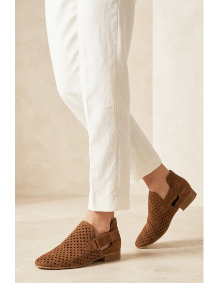 Darlene Genuine Leather Women’s Daily Shoes Tan